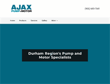 Tablet Screenshot of ajaxpump.com